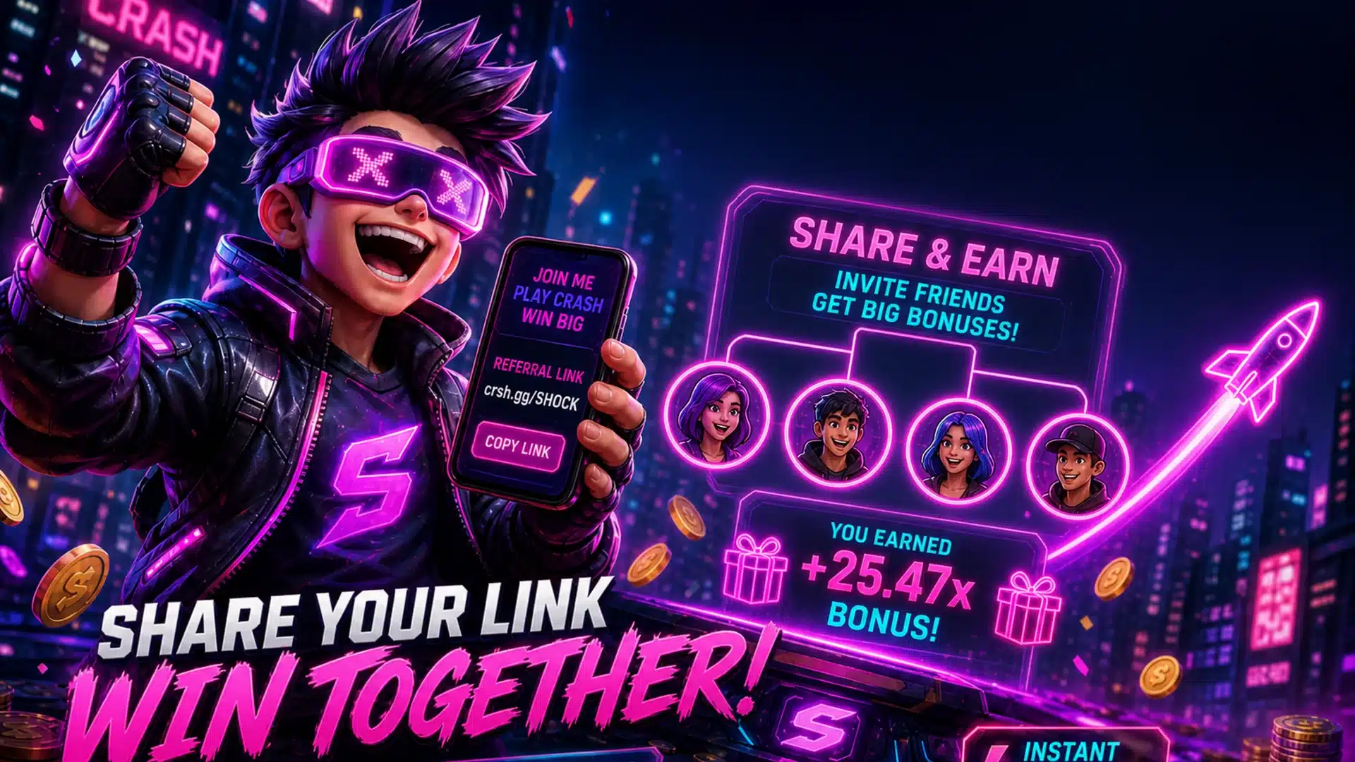 Ilustrasi cyberpunk referral bonus 13 - Spinsakti
