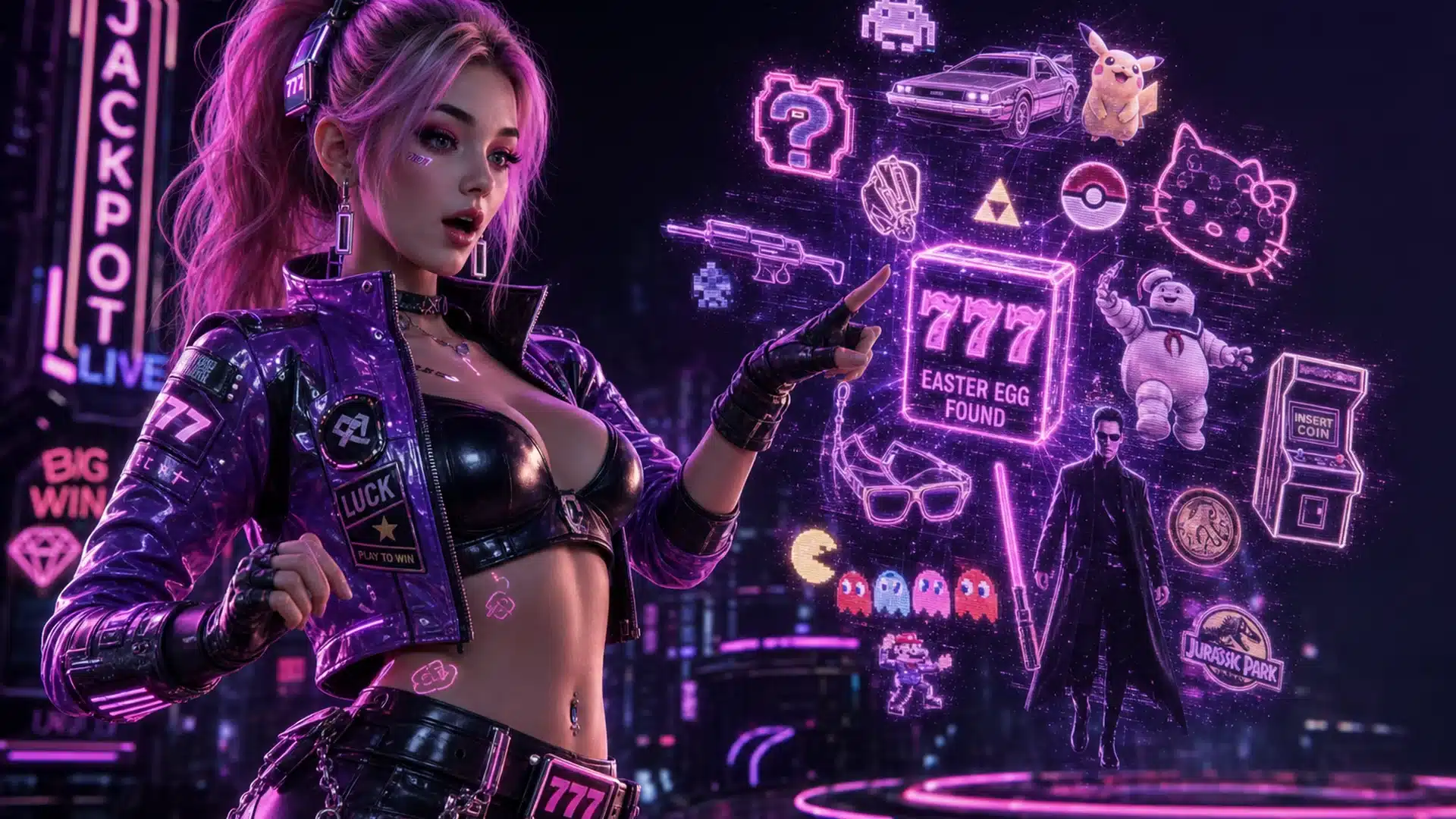 Ilustrasi cyberpunk easter egg roundup sabtu 6 - Spinsakti