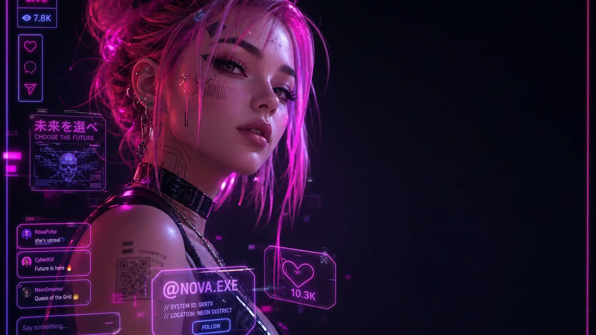 Ilustrasi cyberpunk tiktok trend kamis 4 - Spinsakti