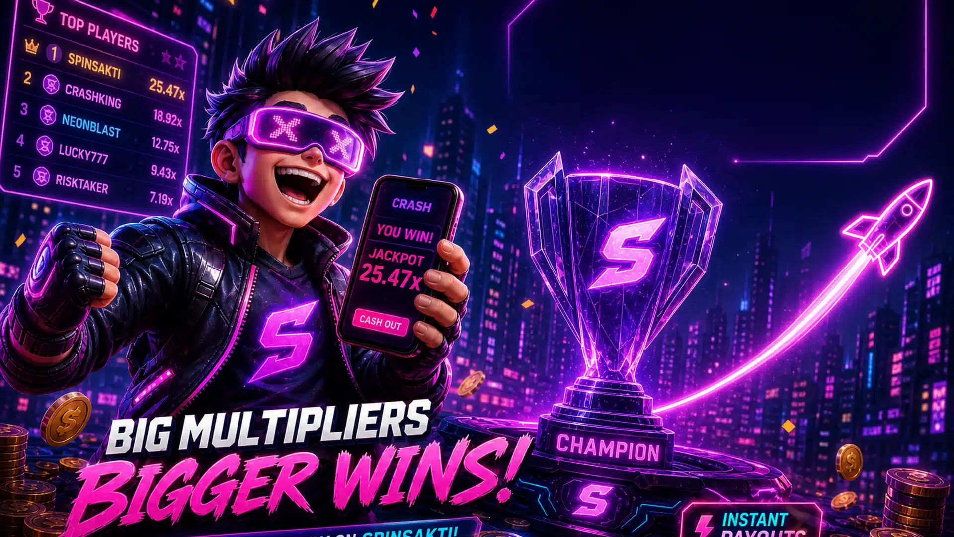 Ilustrasi cyberpunk turnamen slot sabtu 9 - Spinsakti